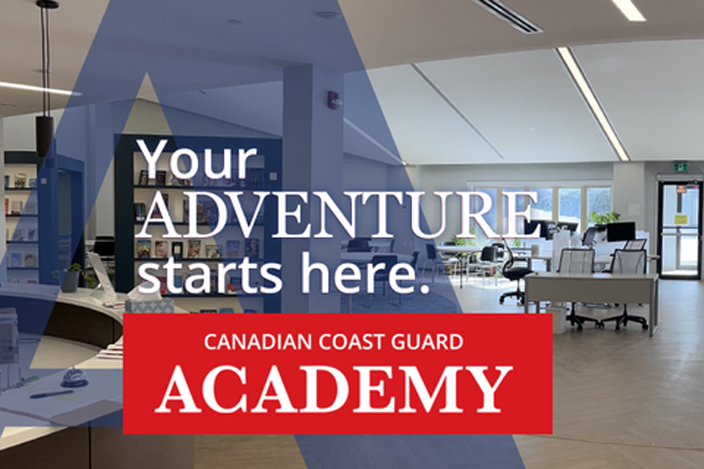 Photo of the John Adams Library at the Canadian Coast Guard Academy